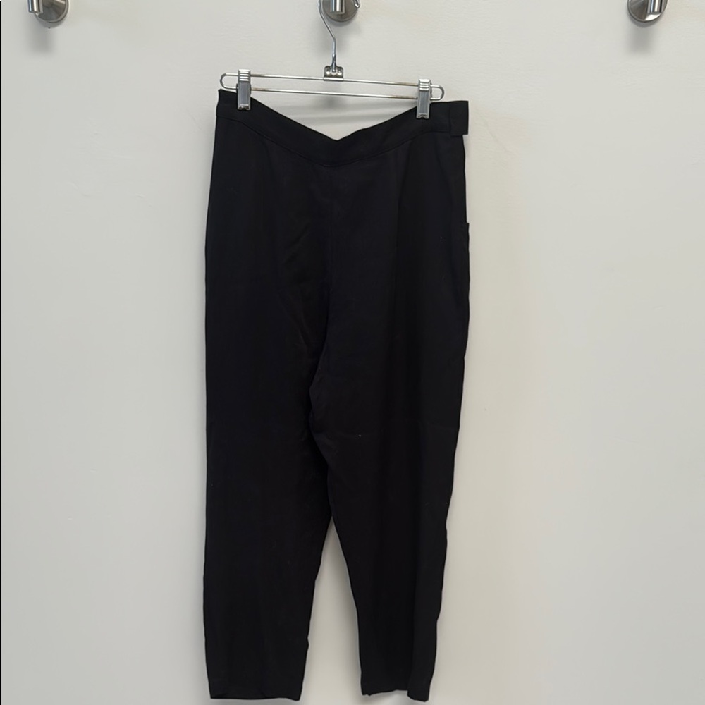 Amour Vert Black Tie-Waist Trousers - Picture 4 of 5